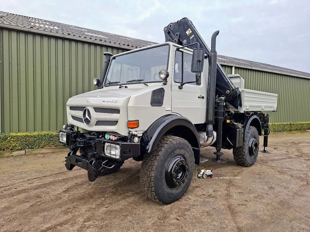 Mercedes-Benz 4x4 Unimog U1850 met HIAB kraan