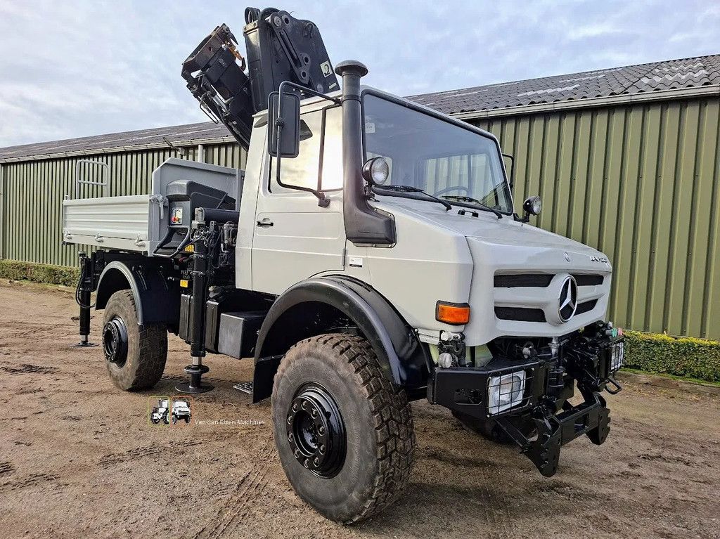 Mercedes-Benz 4x4 Unimog U1850 met HIAB kraan