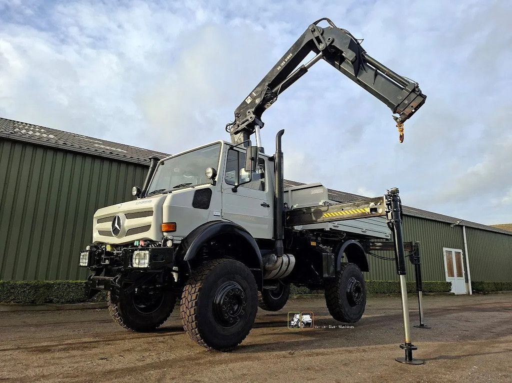 Mercedes-Benz 4x4 Unimog U1850 met HIAB kraan