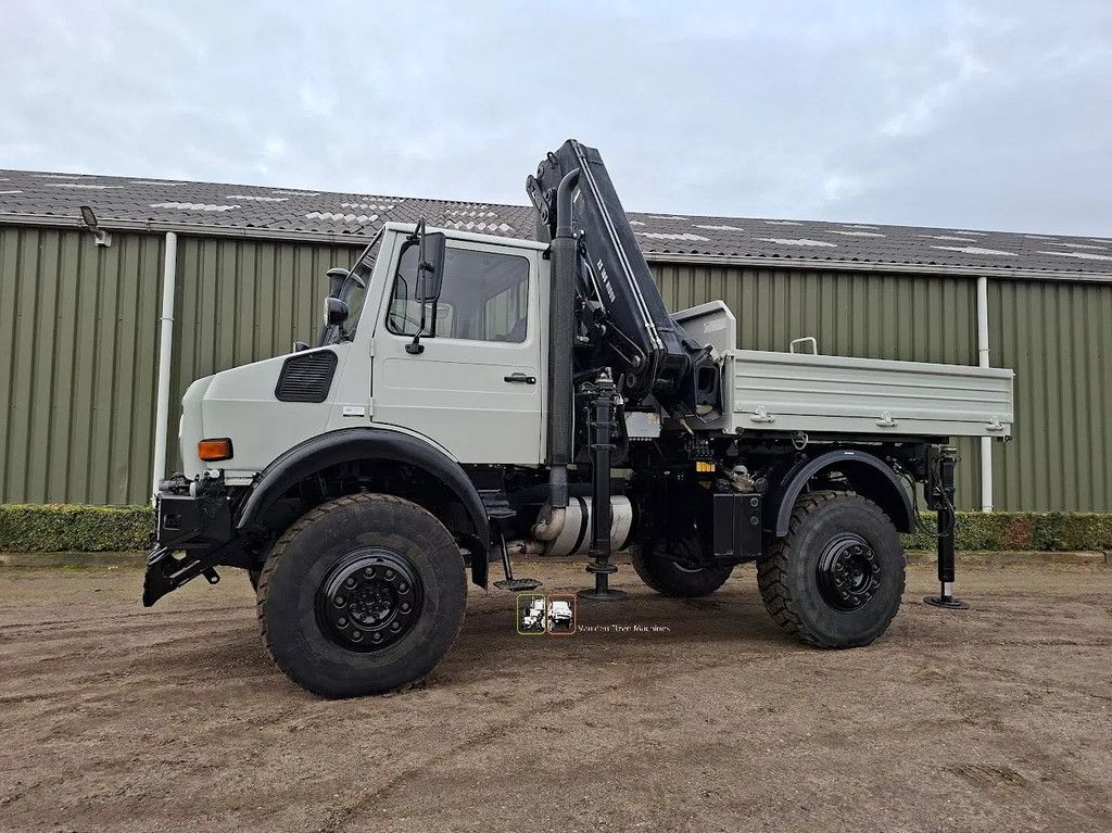 Mercedes-Benz 4x4 Unimog U1850 met HIAB kraan