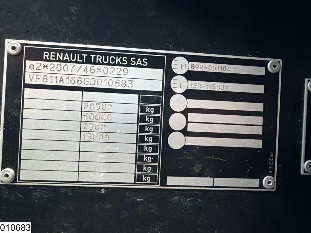 Renault T 460 EURO 6, Retarder, PTO