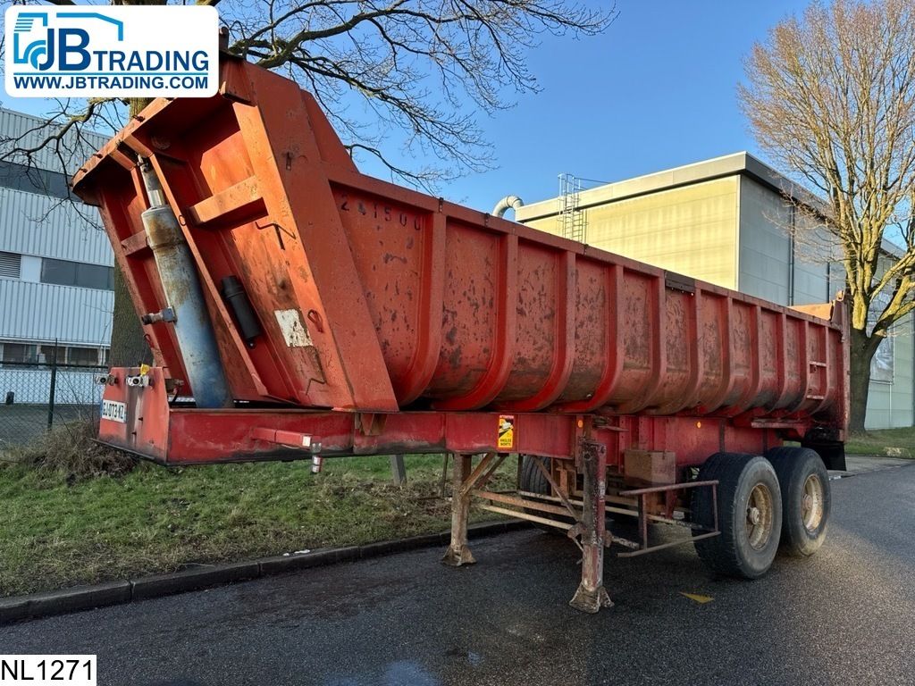 Fruehauf kipper 17 M3, Steel Suspension
