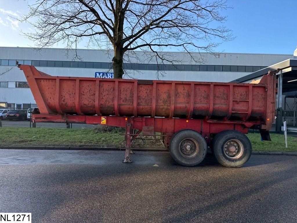 Fruehauf kipper 17 M3, Steel Suspension