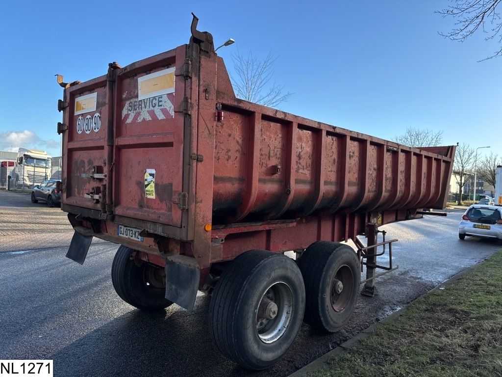 Fruehauf kipper 17 M3, Steel Suspension