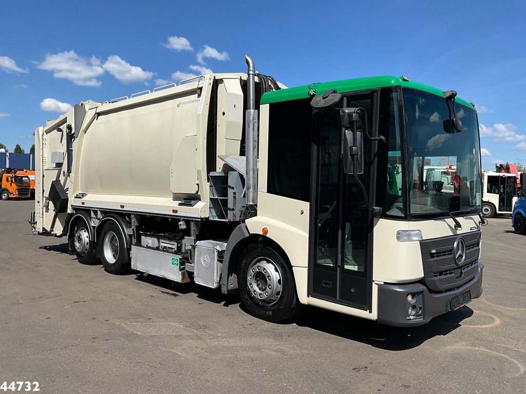 Mercedes-Benz Econic 2630 Euro 6 CNG Norba MF 300 18m³ 2 compartimenten just 137.620 km!