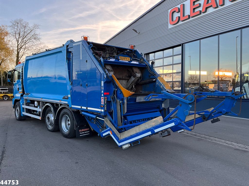 MAN TGS 26.320 Euro 6 Geesink 20m³ + Welvaarts weighing system