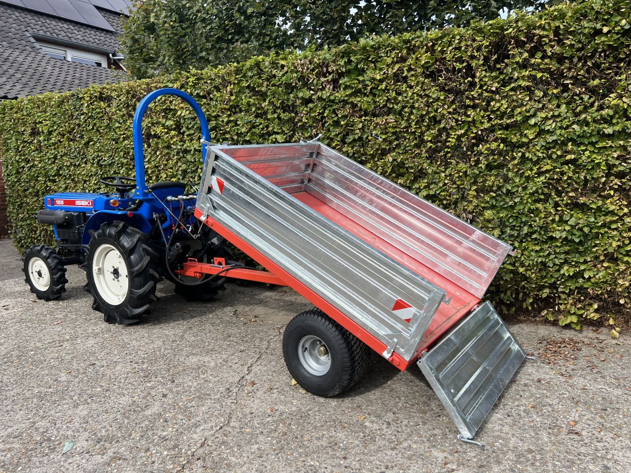 ISEKI minitractor met Kiepkar| 4x4| 16 PK| Hydrauliek| Topstang