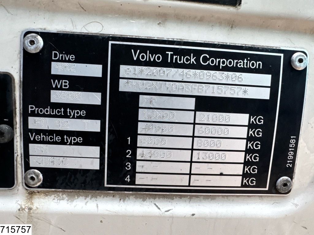 Volvo FM 460 EURO 6, Lohr, PTO