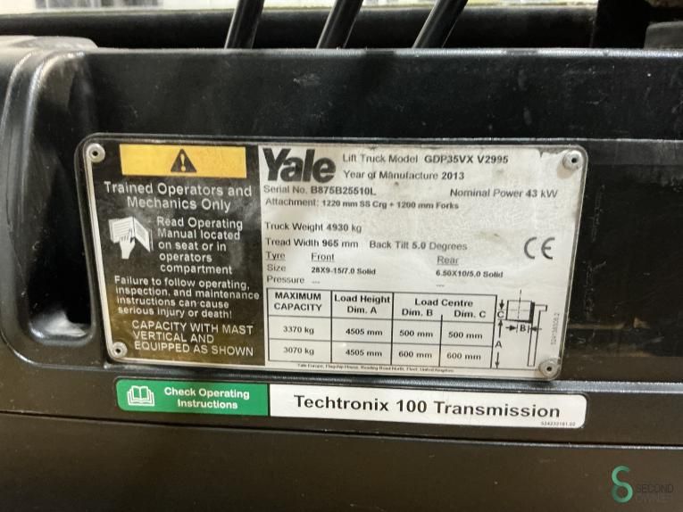 Heftrucks Diesel Yale GDP 35VX 2013