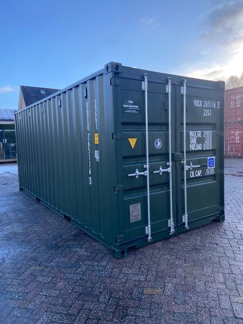 Container kleur donker groen nieuw