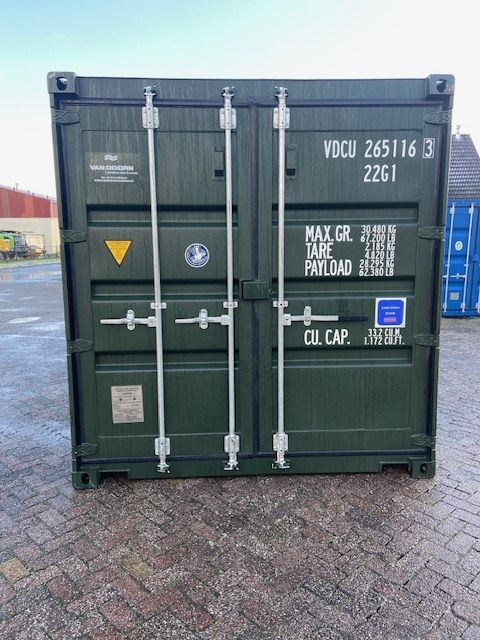 Container kleur donker groen nieuw