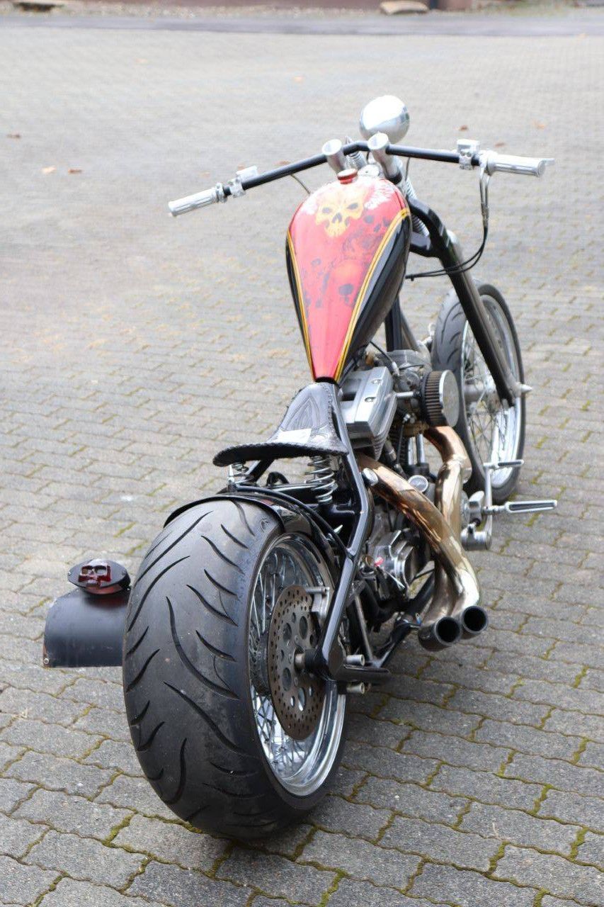 Motorrad Harley-Davidson Custom Chopper FXR High-Neck & Hardtail Benzin 47kW 1986
