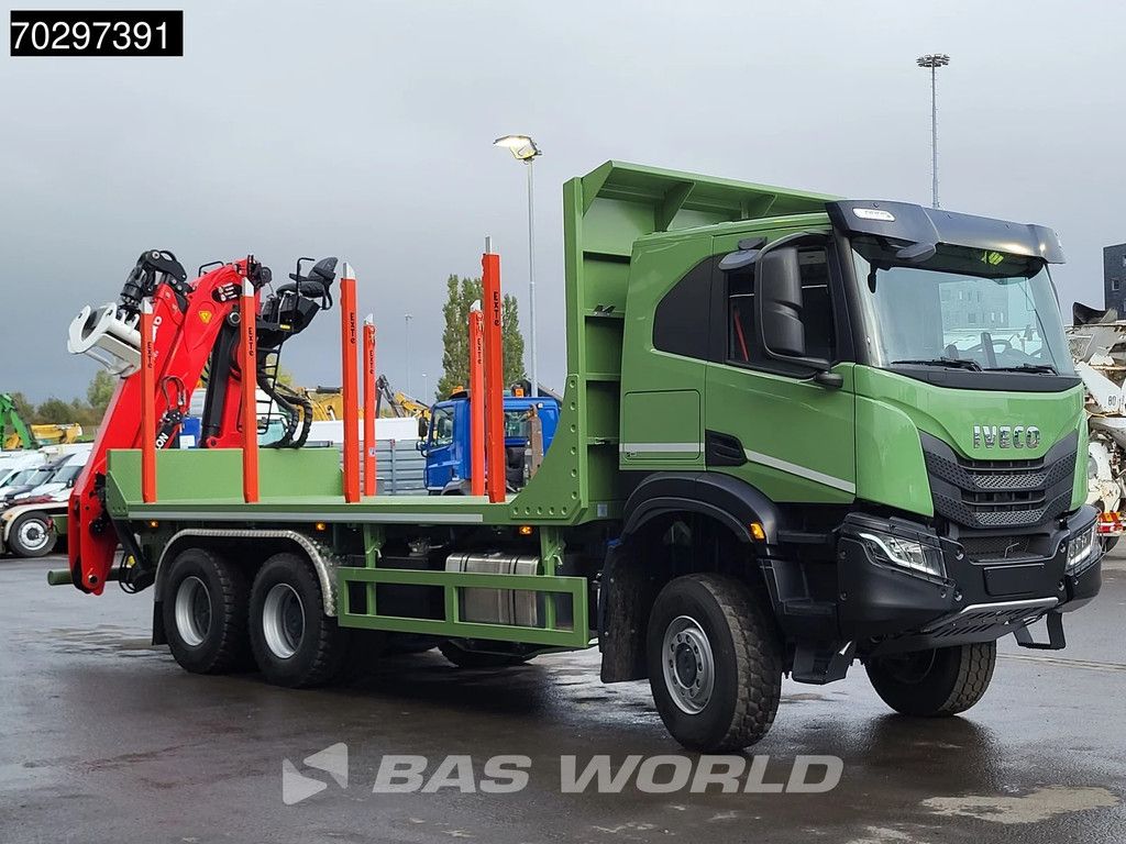 Iveco T-Way 450 6X6 UNUSED! Palfinger Q150Z Crane Retarder Holztransport Big-Axle LED Euro 6