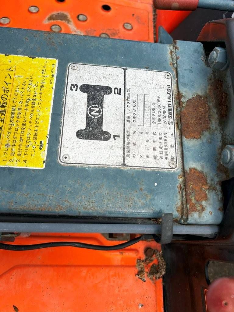 Minitractor Kubota B1600 Diesel