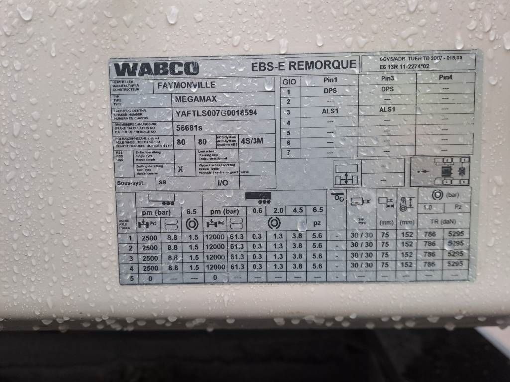 Faymonville EURO MEGA-Z4H + 4158LS 8x4 (LOW hour readings)