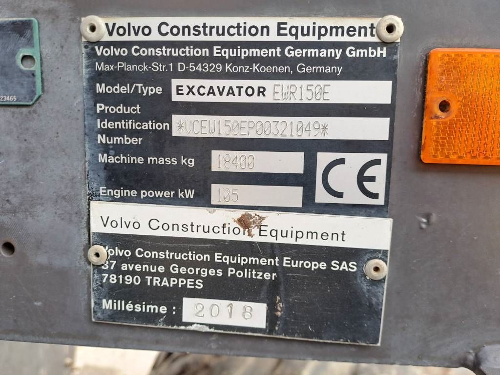 Volvo EWR150E+Engcon Rototilt
