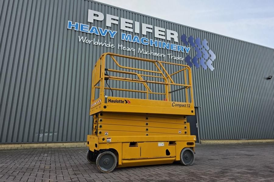 Haulotte Compact 12 Electric, 12m Working Height, 300kg Cap
