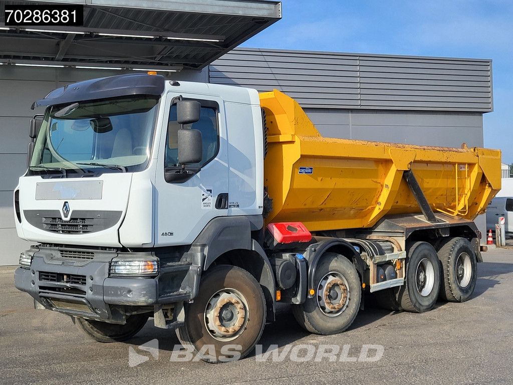 Renault Kerax 480 8X4 16m3 tipper Retarder Optibrake+ Big-Axle Steelsuspension Euro 5