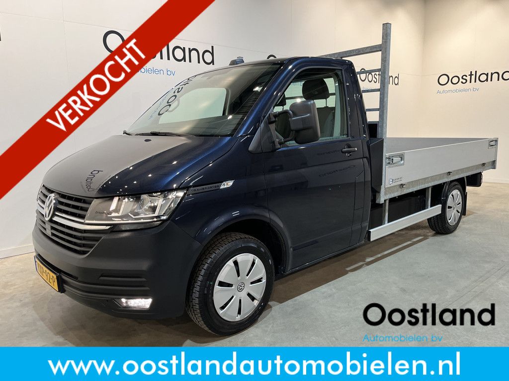 Volkswagen Transporter 2.0 TDI L2 Open Laadbak / Euro 6 / Airco / Cruise Control / CarPlay / 3-Zits / 18.900 KM !!