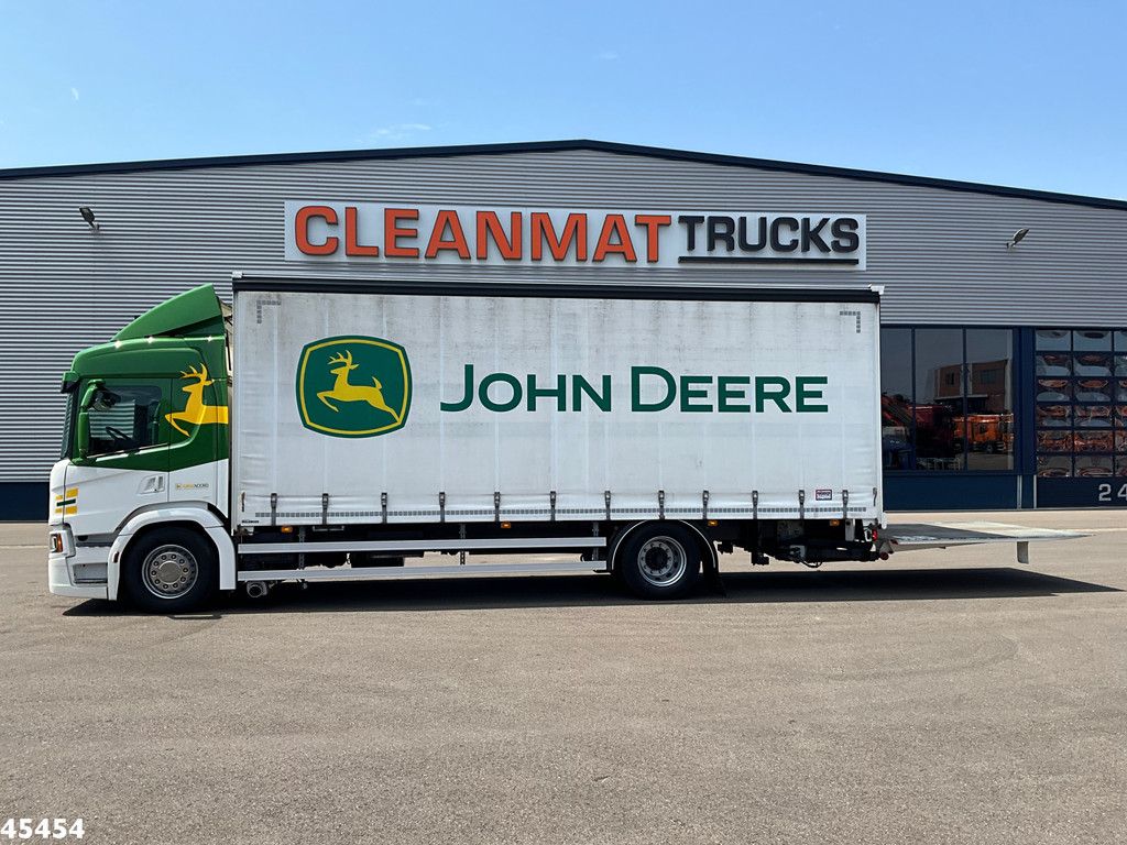 Scania P 280 Euro 6 Schuifzeil DHollandia 4 Ton laadklep Machine transport! - APK T/M 05-12-2026!