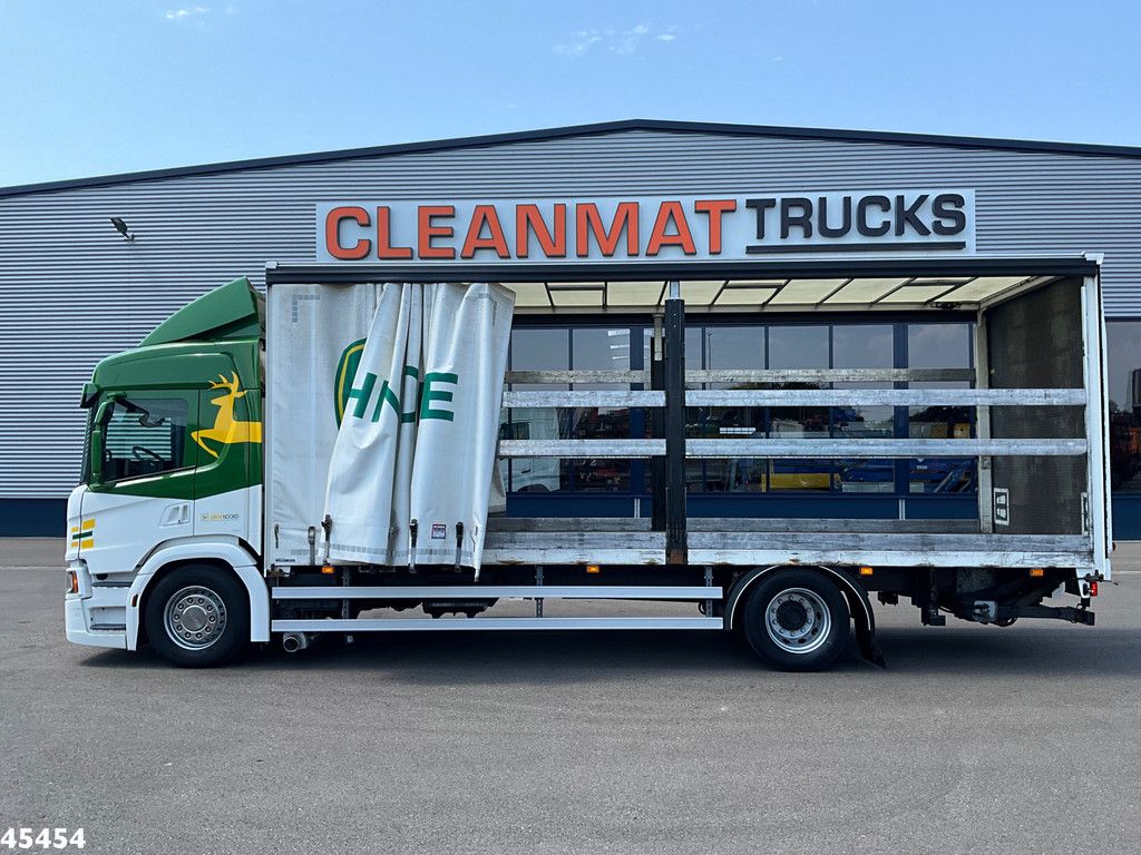 Scania P 280 Euro 6 Schuifzeil DHollandia 4 Ton laadklep Machine transport! - APK T/M 05-12-2026!