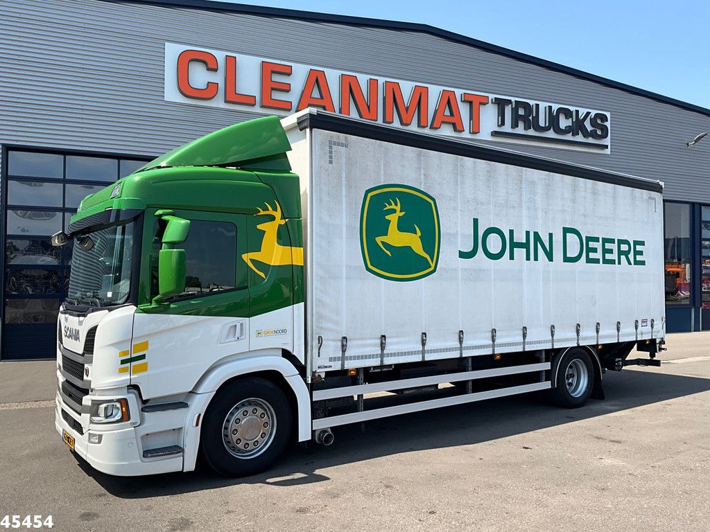 Scania P 280 Euro 6 Schuifzeil DHollandia 4 Ton laadklep Machine transport! - APK T/M 05-12-2026!