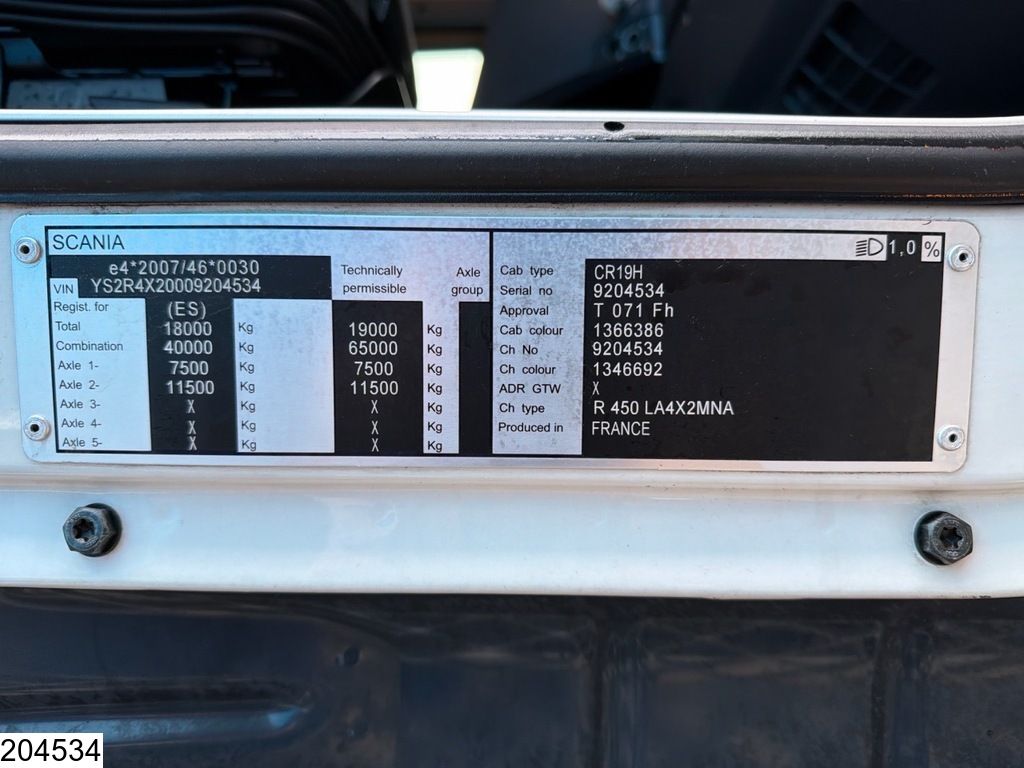 Scania R 450 EURO 6, Retarder, Standairco