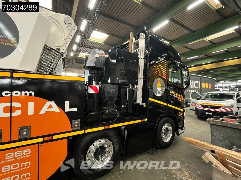 Volvo FH FH16 650 10X4 EFFER 2655 7S + 6S Jib Crane Kran Big-Axle Lift+steering Axle VEB+