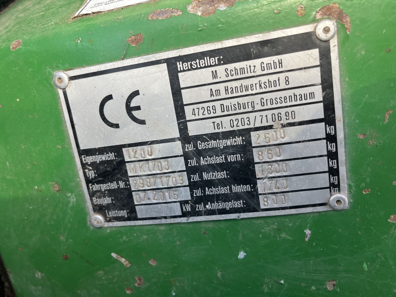 Schmitz Mini Kipper 1703 Transporter