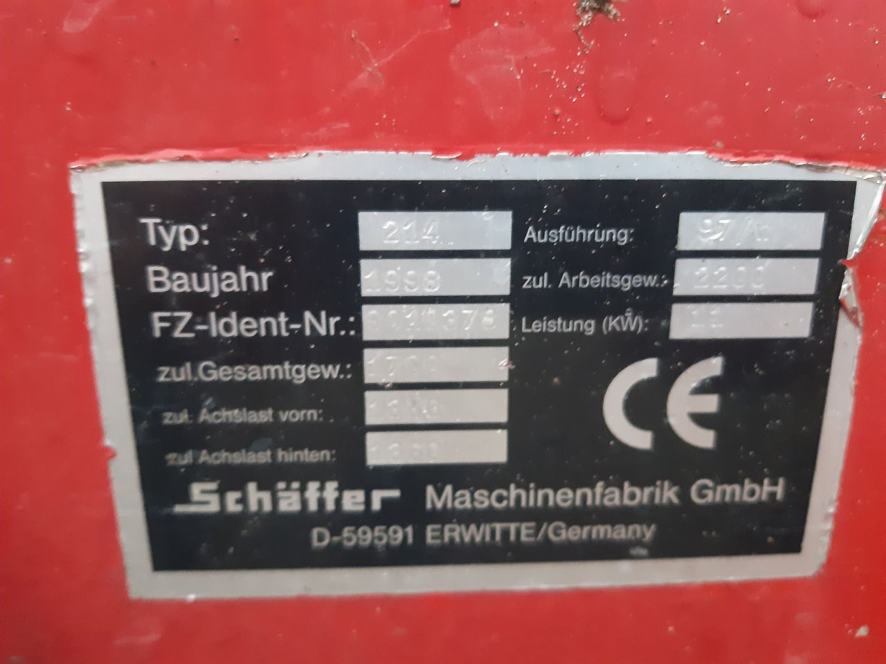 Schaffer 214 mini kniklader 1998