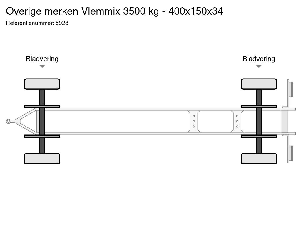 Overige merken Vlemmix 3500 kg - 400x150x34