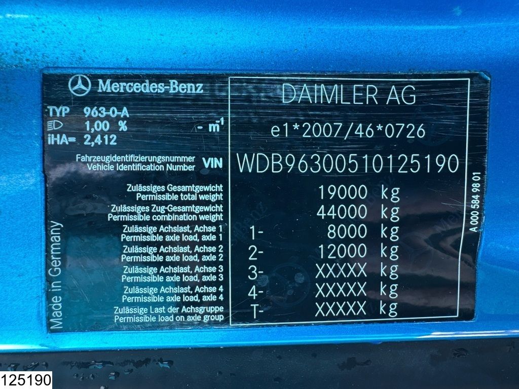 Mercedes Actros 2043 EURO 6, ROLFO, Hydraulics, Winch