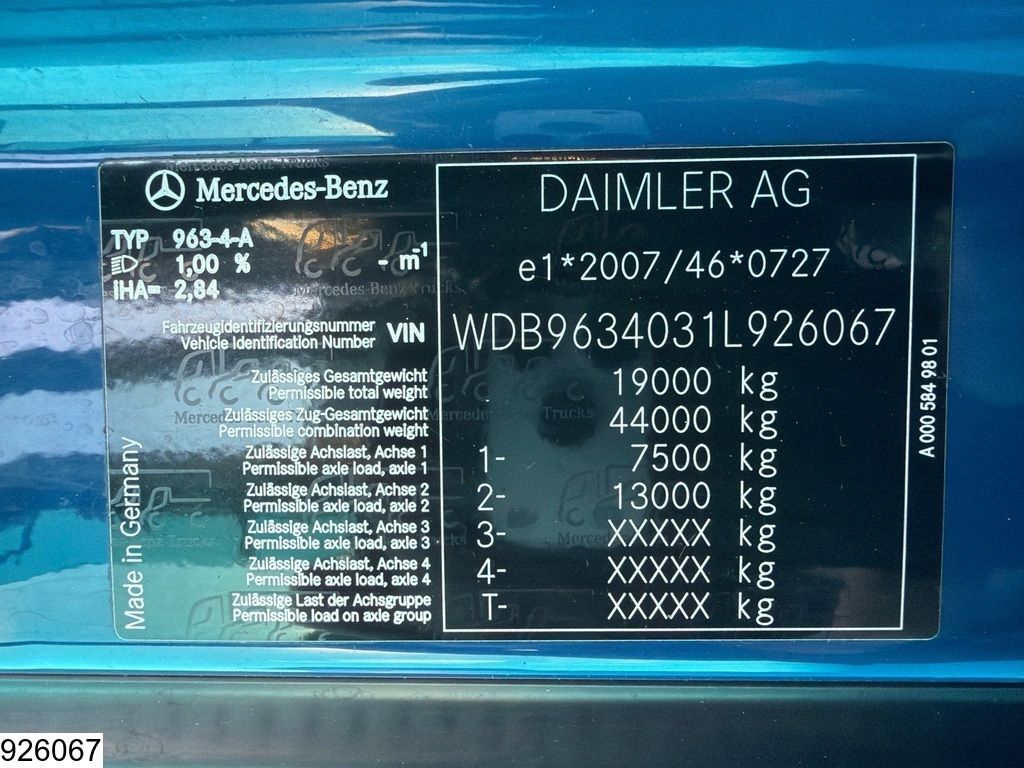 Mercedes Actros 1845 EURO 6, Standairco