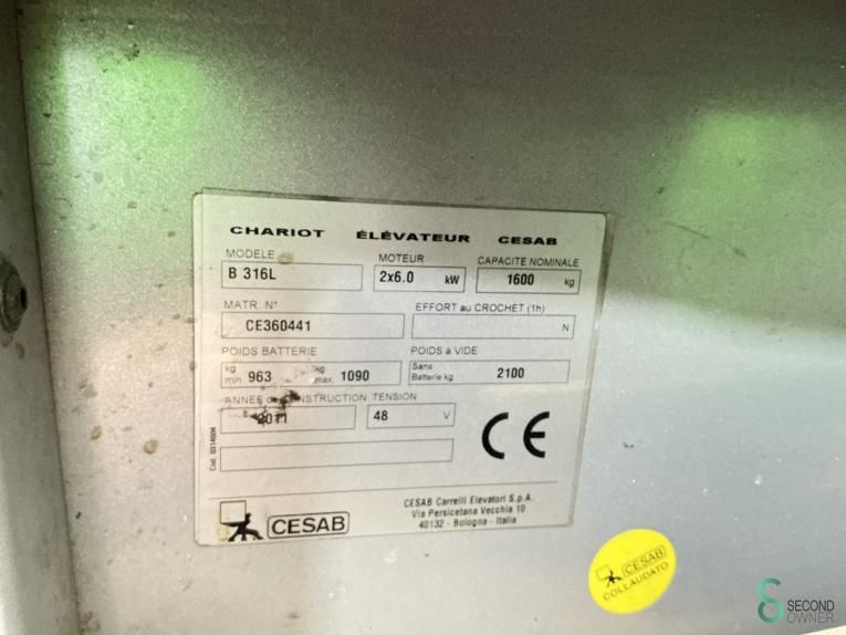 Forklifts Electric Cesab B316 2011