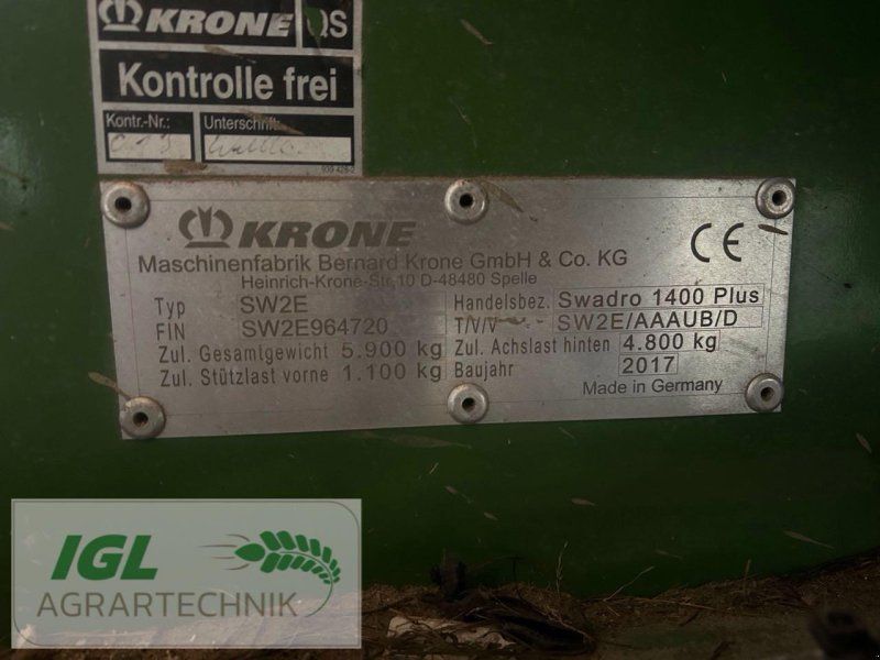 Krone Swadro 1400 Plus