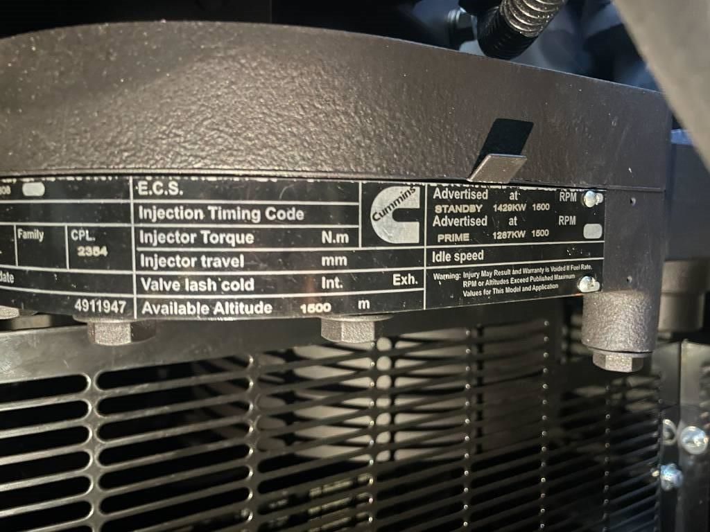 Cummins KTA50GS8 - 1.675 kVA Generator - DPX-18821