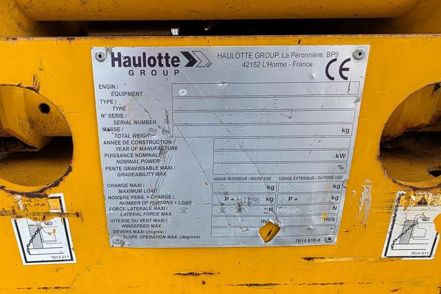 Haulotte Compact 8 As-Is, Electric, 8.2m Working Height, 35
