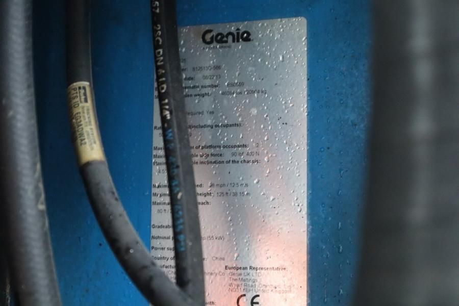 Genie S125 Diesel, 4x4x4 Drive, 40.1m Working Height, 24