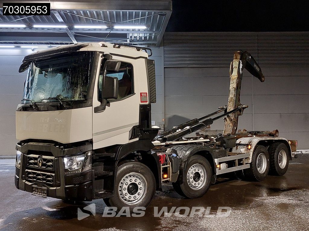 Renault C 460 8X4 21tons HIAB XR21Z61 Containersystem Big-Axle Automatic Euro 6