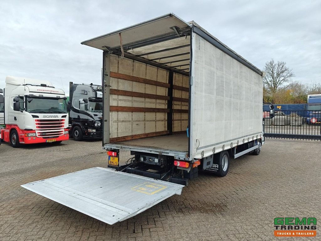 Iveco 80-210 Eurocargo 4x2 Dagcab Euro6A - Schuifzeilenbak/dak 6.6m - Laadklep 1500KG