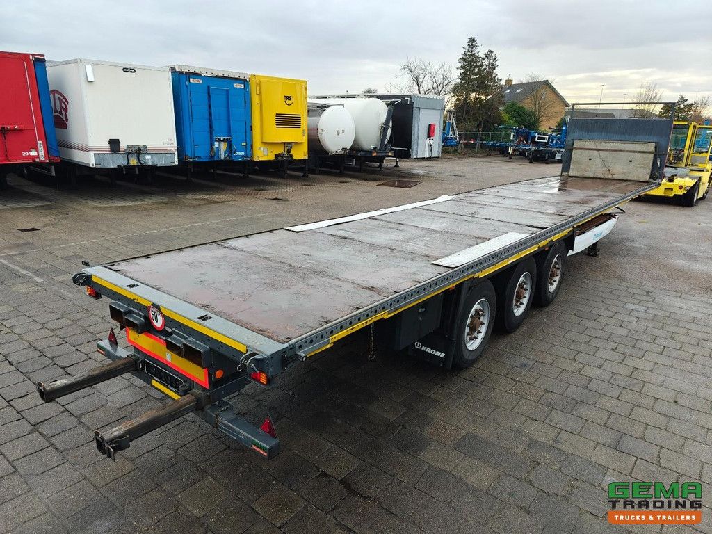 Krone SD 3-achsiger BPW – Offene Ladefläche – Scheibenbremsen – Moffett-Anschluss – TÜV bis 04/2026