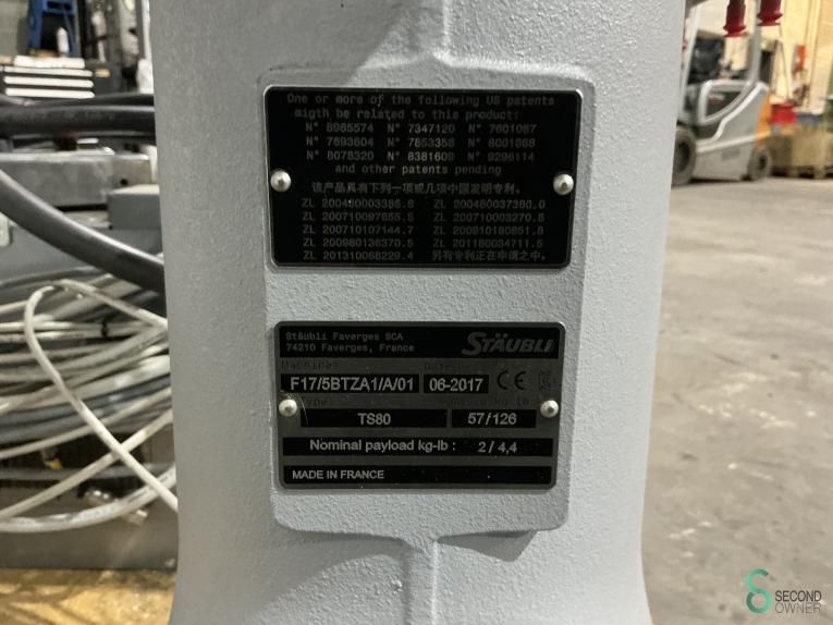 Robots Staubli TS80 - CS8C 2017