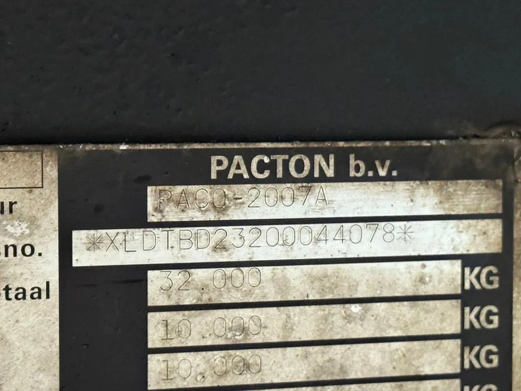 Pacton 2 AS Stuuras Kooiaap aansluiting NL Trailer APK/TUV 07-05-2026