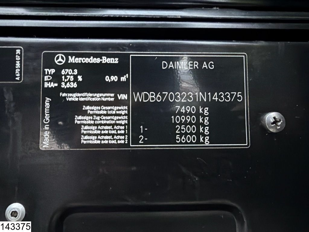 Mercedes Vario 816 D EURO 5, Promotional truck, Manual trans