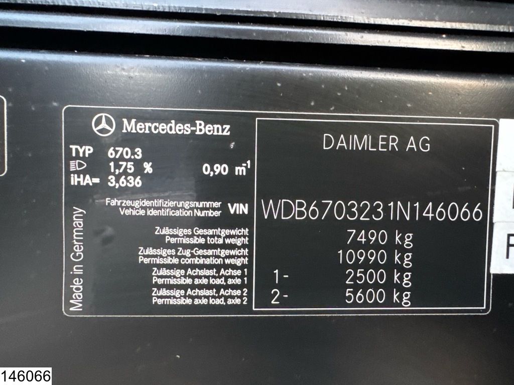 Mercedes Vario 816 D EURO 5, Promotional truck, Manual trans