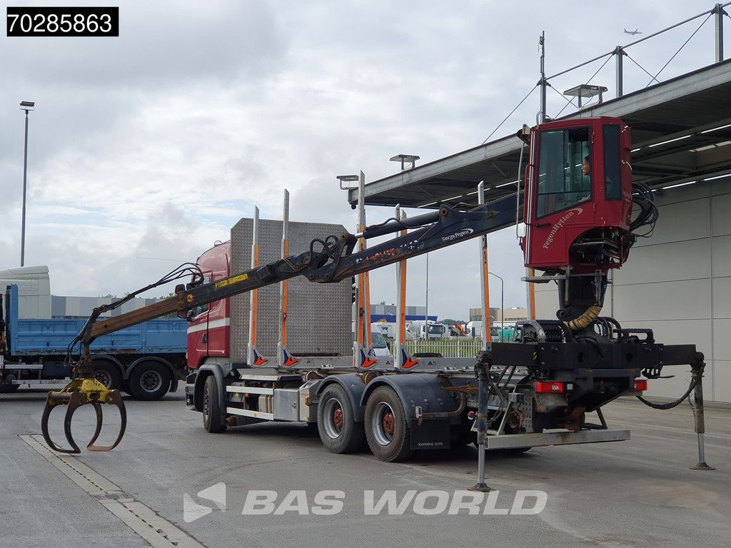 Scania R R730 6X4 HIAB F108S 79 Crane Retarder Xenon BigAxle Loglift Automatic ACC Euro 6