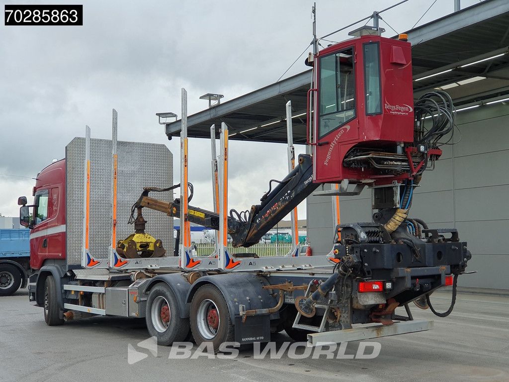 Scania R R730 6X4 HIAB F108S 79 Crane Retarder Xenon BigAxle Loglift Automatic ACC Euro 6