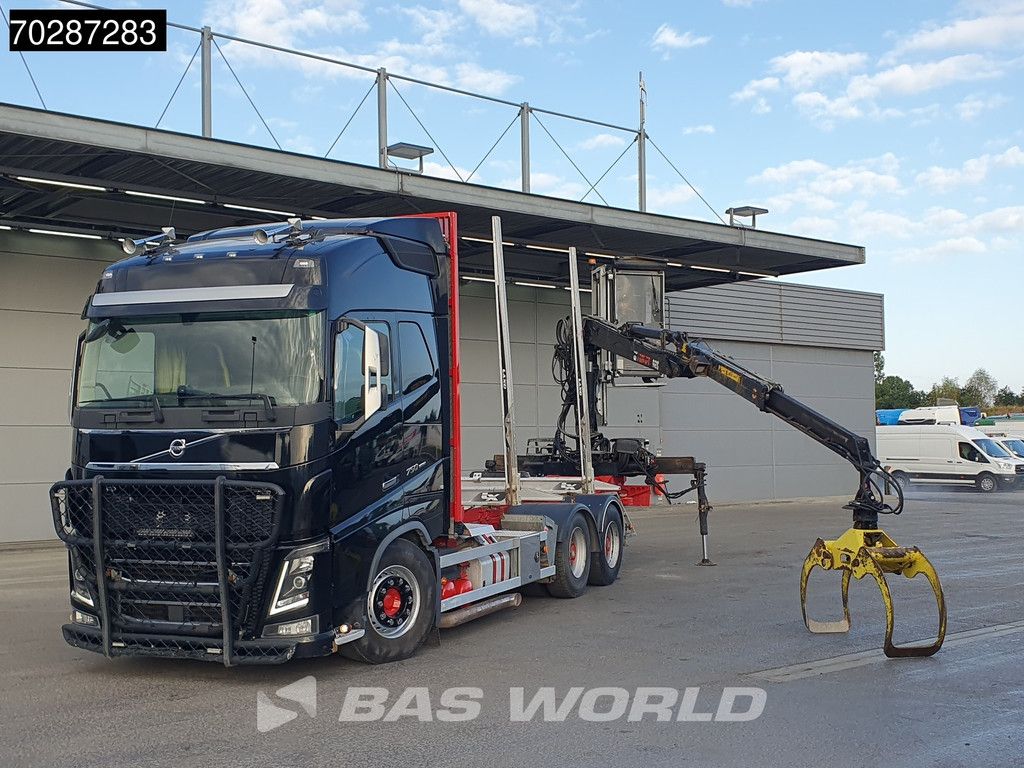 Volvo FH16 FH16 750 6X4 HIAB E96S 79 wood crane Retarder Dynamic-Steering Big-Axle Euro 6