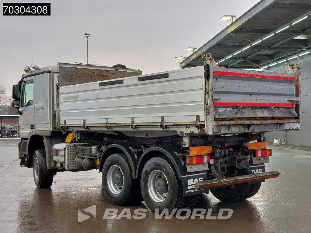 Mercedes Actros 3351 6X6 9m3 Meiller 3-side tipper Big-Axle Steelsuspension semi-Automatic Euro 5