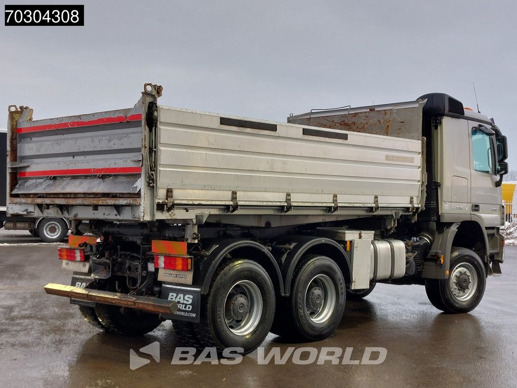 Mercedes Actros 3351 6X6 9m3 Meiller 3-side tipper Big-Axle Steelsuspension semi-Automatic Euro 5
